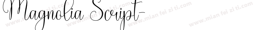 Magnolia Script字体转换